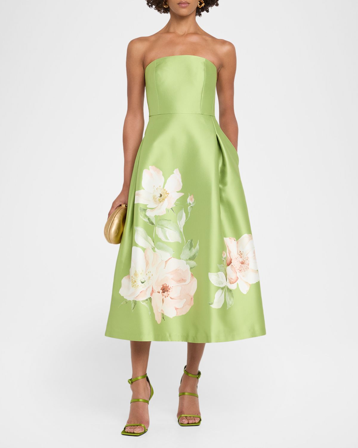 SACHIN BABI Shay Strapless Floral-Print Mikado Midi Dress | Thumbnail 5 SACHIN BABI Shay Strapless Floral-Print Mikado Midi Dress | Thumbnail 5