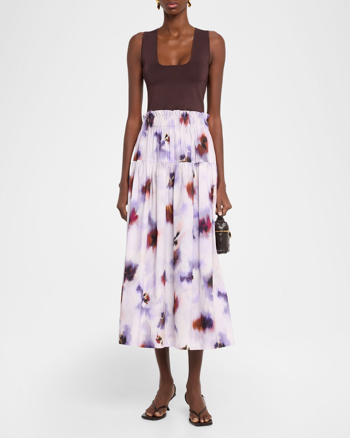 A.L.C. Sera Square-Neck Crop Top