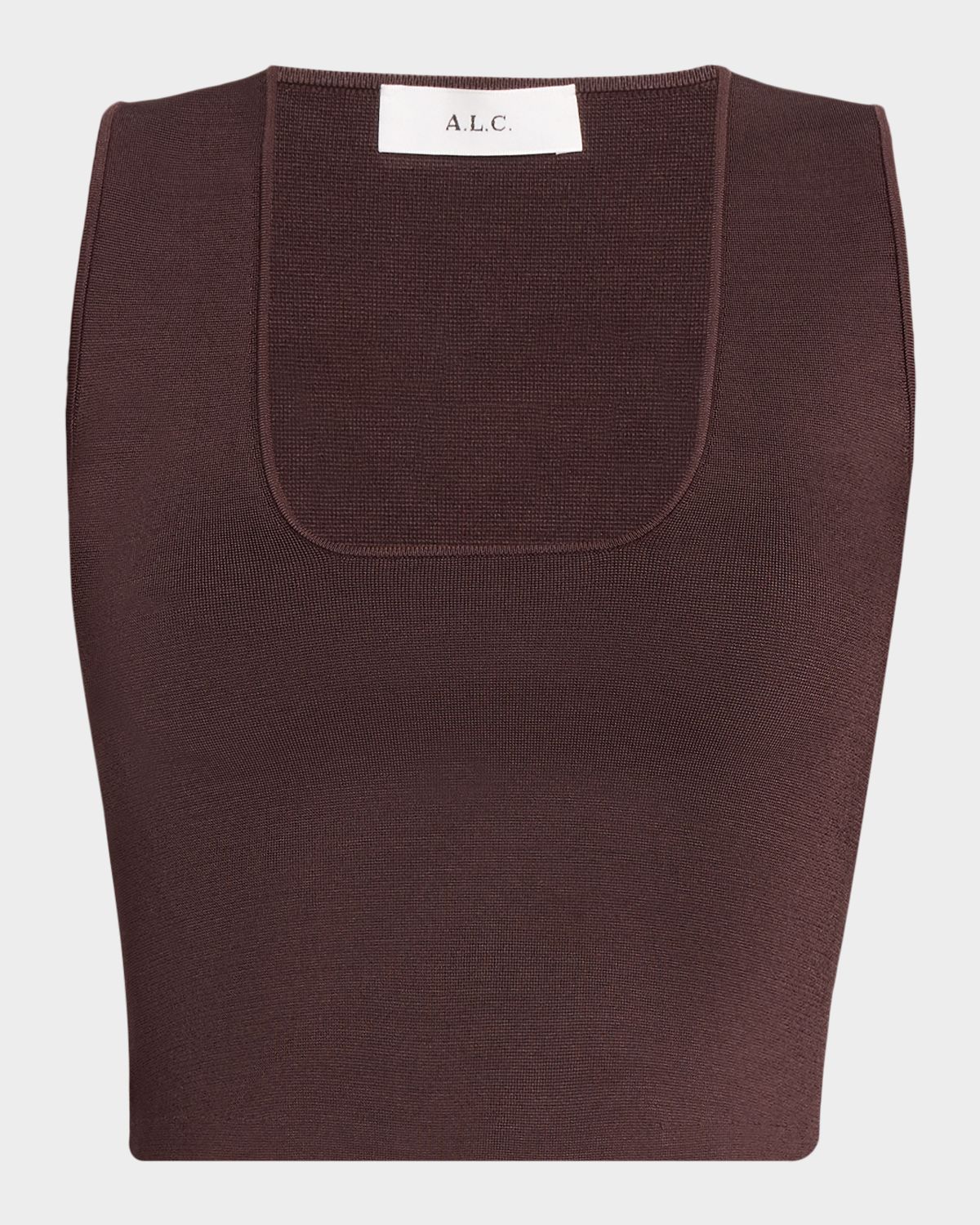 A.L.C. Sera Square-Neck Crop Top