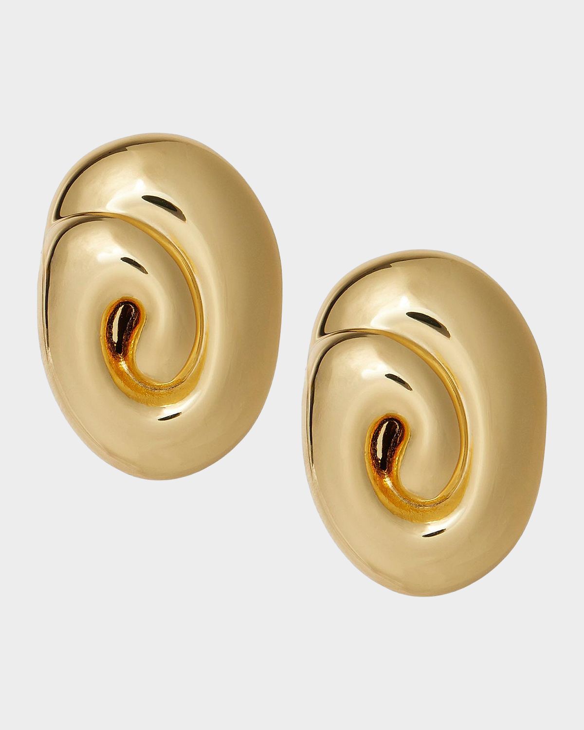 Lele Sadoughi Spiral Dome 14K-Gold-Plated Clip-On Earrings