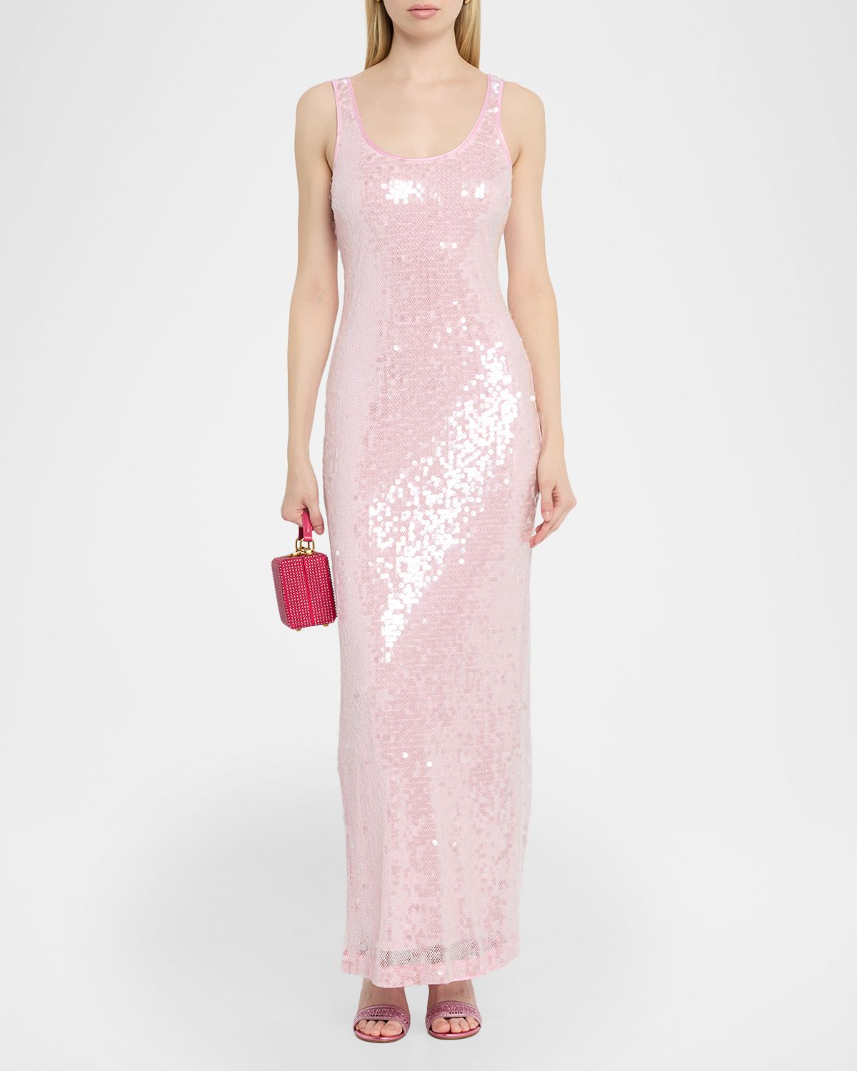 SIMKHAI Bex Sequined Tank Dress