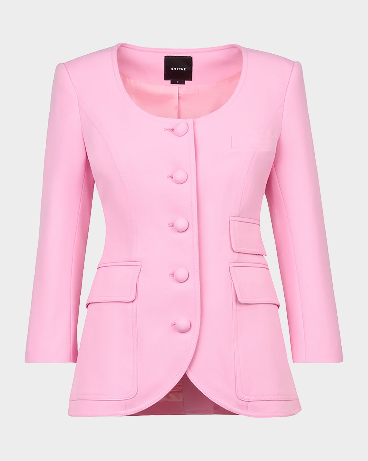 Smythe Single-Breasted Portrait Neck Blazer