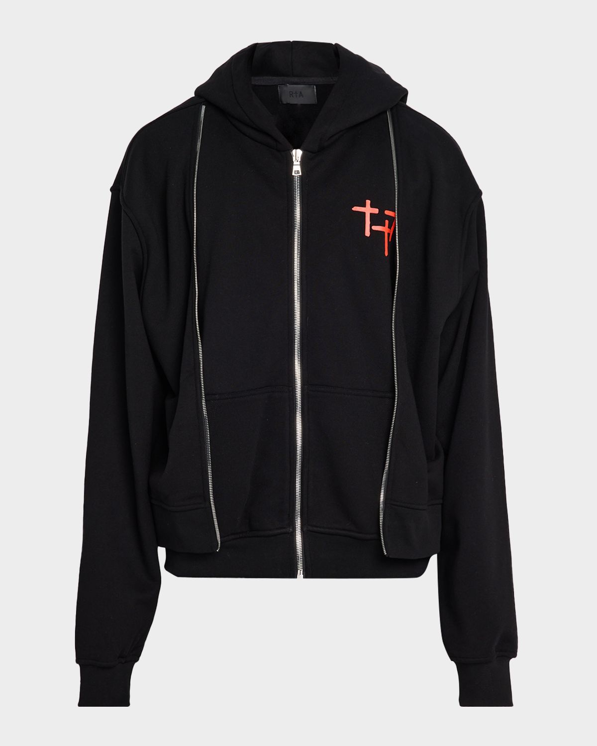 RTA Men 's Ren Planetary Layered Zip Hoodie