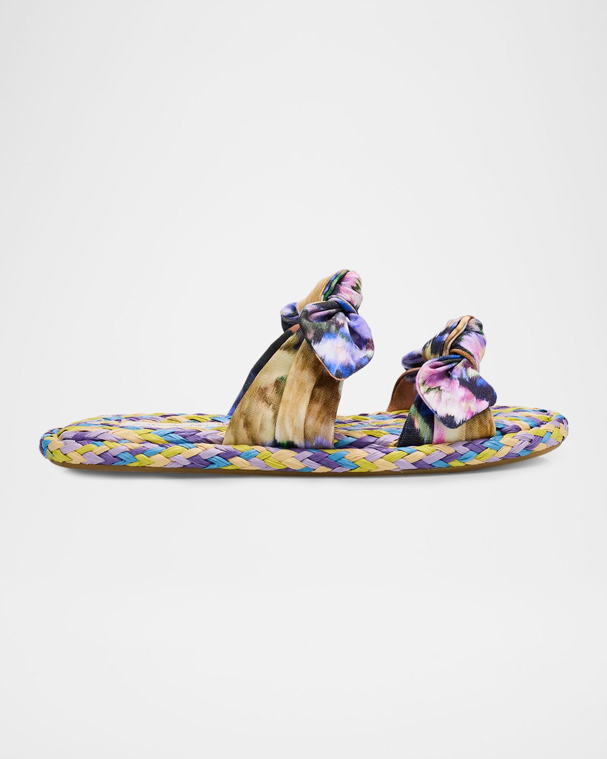 Zimmermann Carousel Raffia Slide Sandals