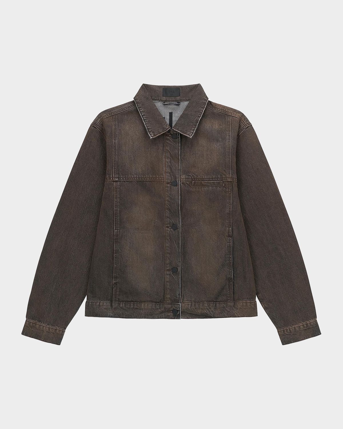RTA Men 's Valentiano Boxy-Fit Denim Jacket