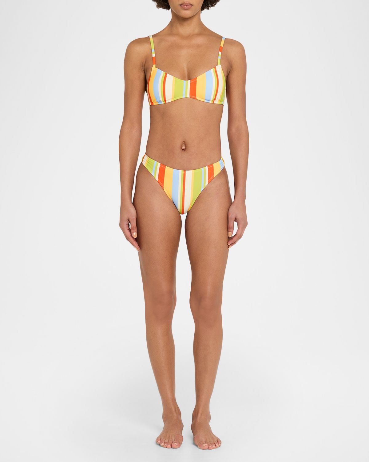 Solid and Striped The Rachel Striped Bikini Top