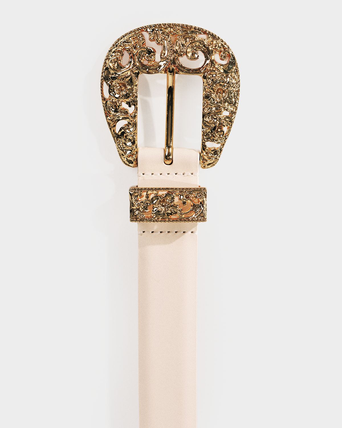 Dehanche Versailles 24K Gold-Plated Leather Belt