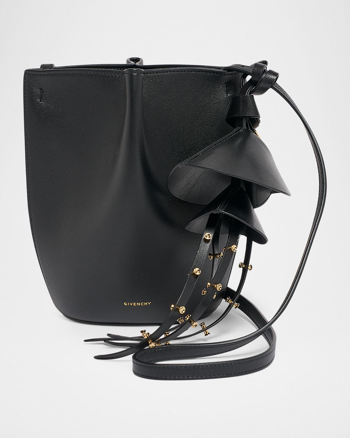 Givenchy Snap Nano Leather Bucket Crossbody Bag