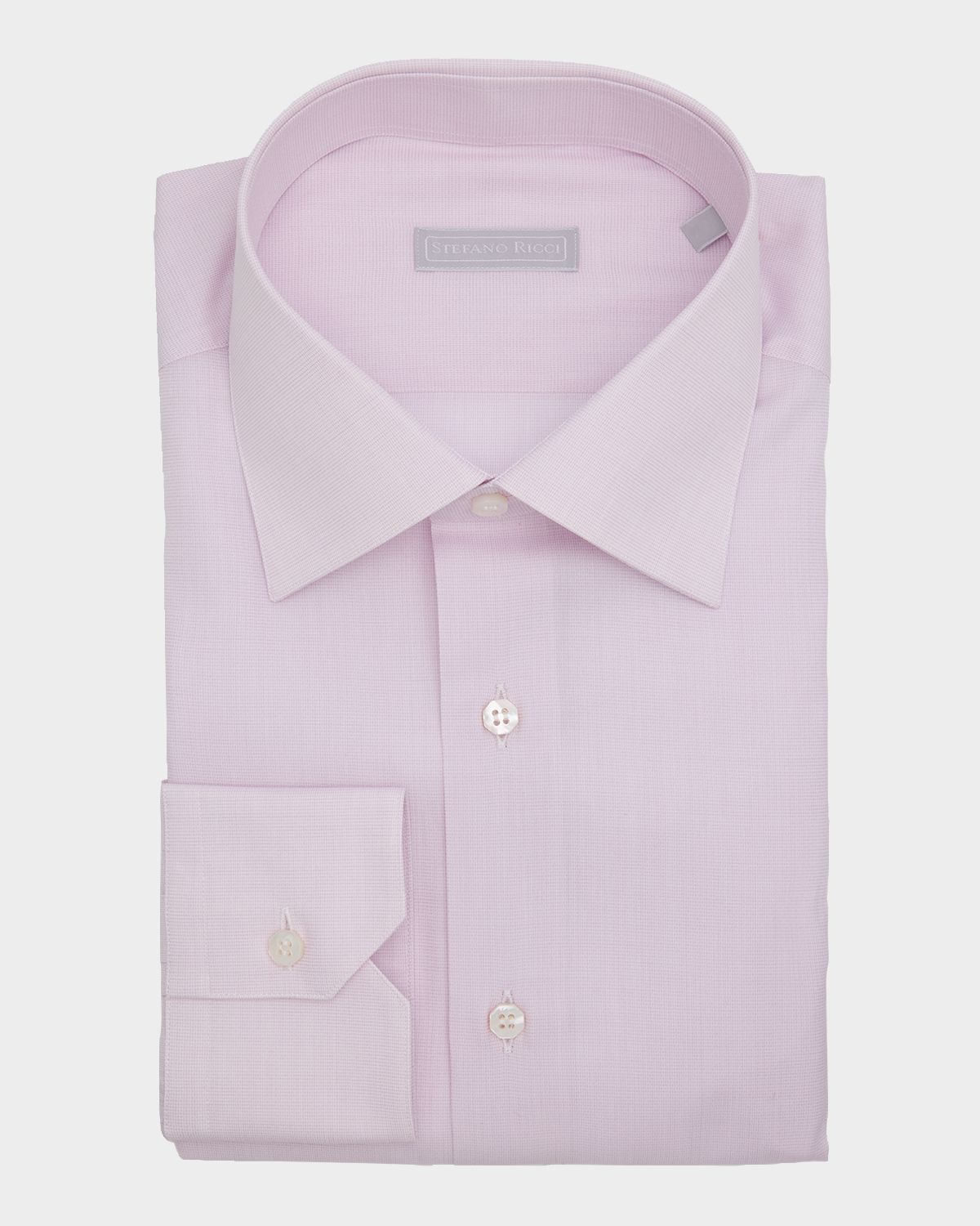 Stefano Ricci Men 's Cotton Micro-Check Dress Shirt