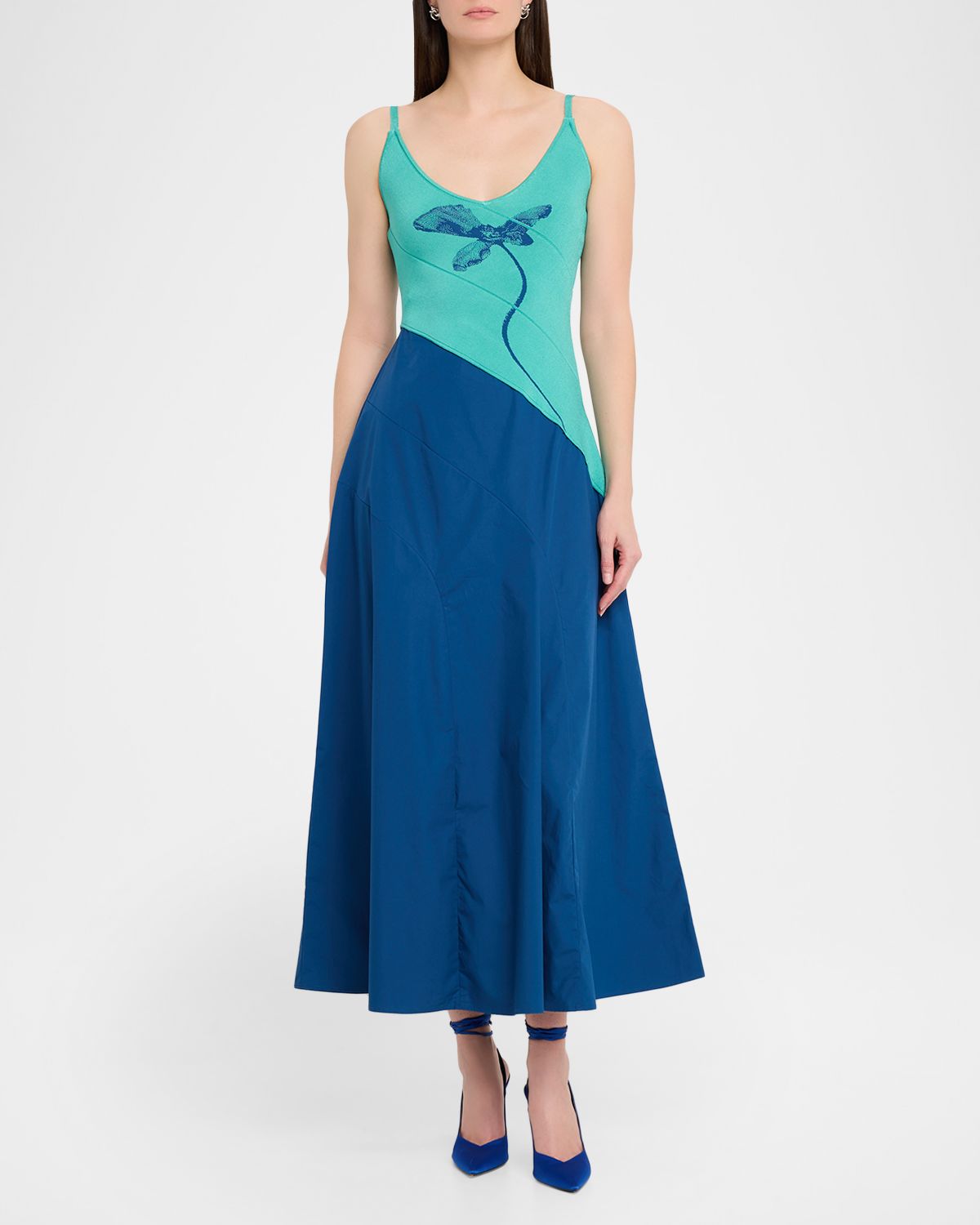 PH5 Barley Mixed-Media Maxi Dress