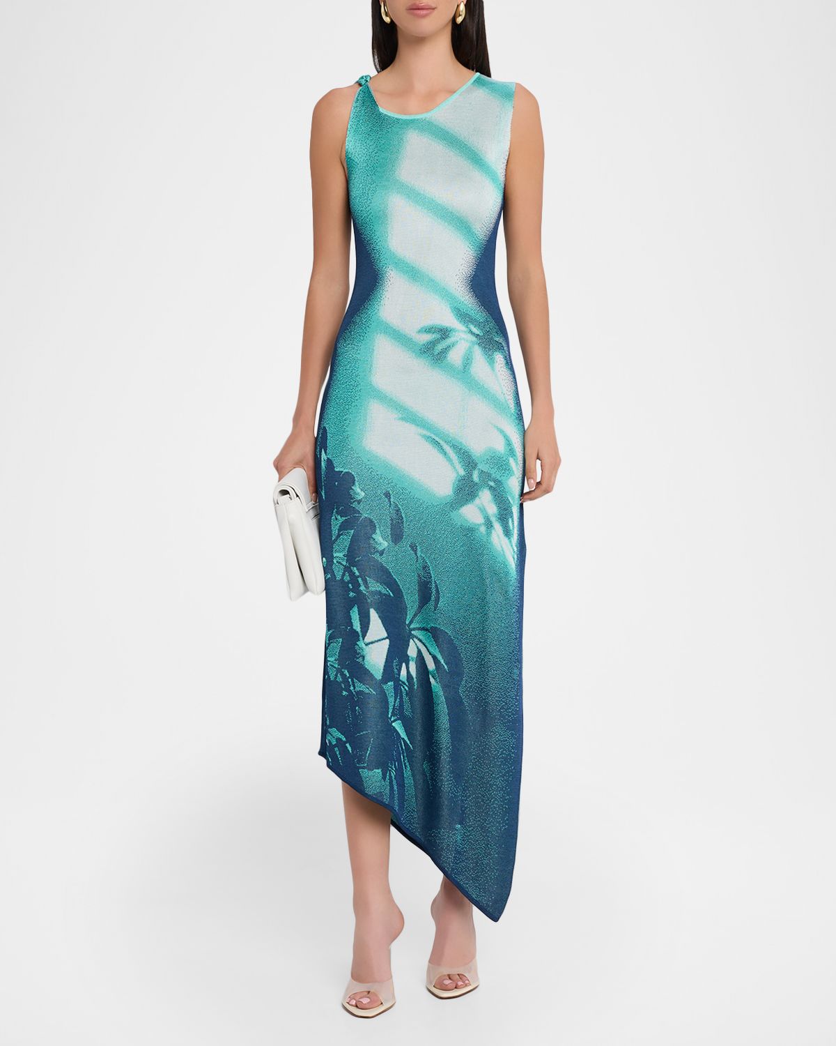 PH5 Cedar Window Print Asymmetric Maxi Dress