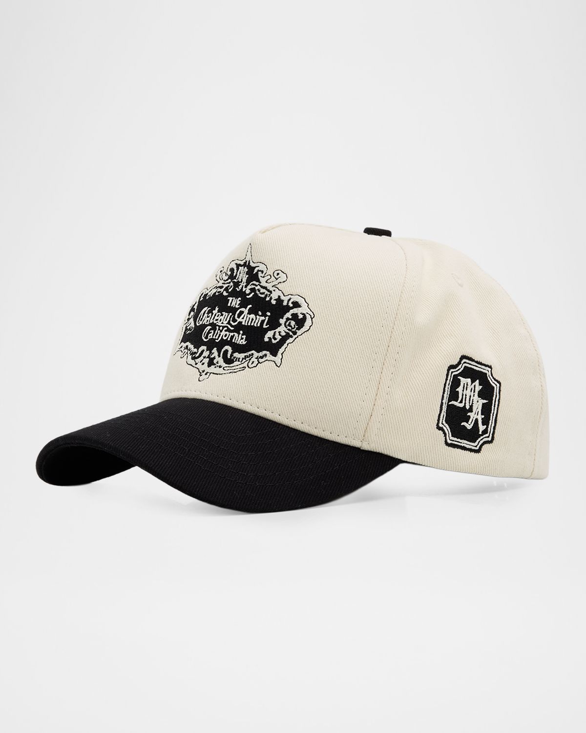 Amiri Men 's Embroidered Chateau Crest Cotton Baseball Cap