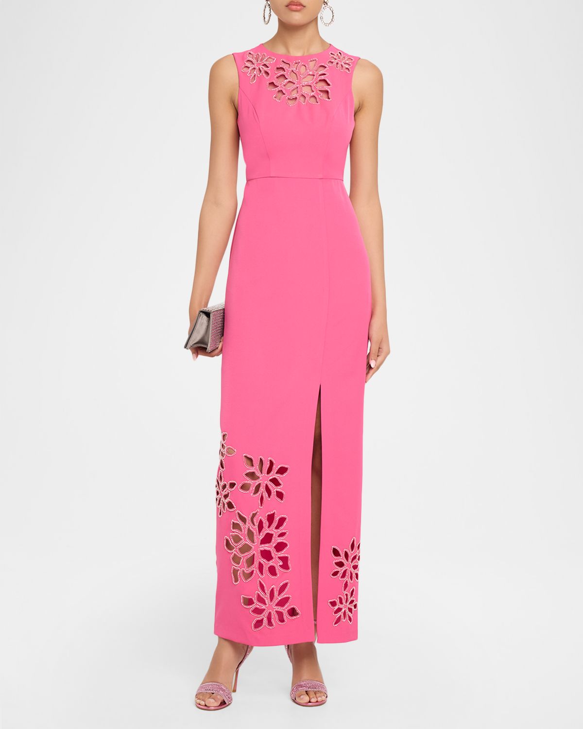 Kay Unger New York Indiana Silk Column Gown | Thumbnail 5