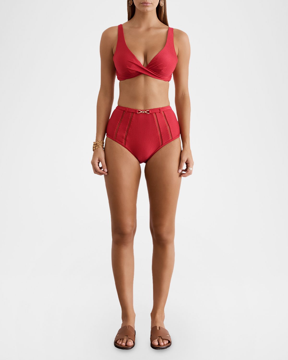Aqua Blu Australia Marilyn High-Waist Bikini Bottoms | Thumbnail 3