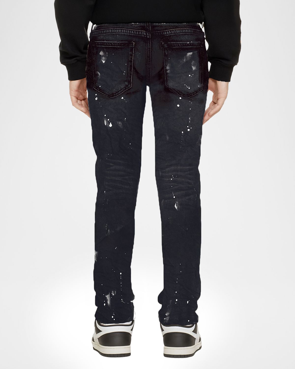 PURPLE Boy 's Black Resin Skinny Jeans, Size 4-12 | Thumbnail 4 PURPLE Boy 's Black Resin Skinny Jeans, Size 4-12 | Thumbnail 4