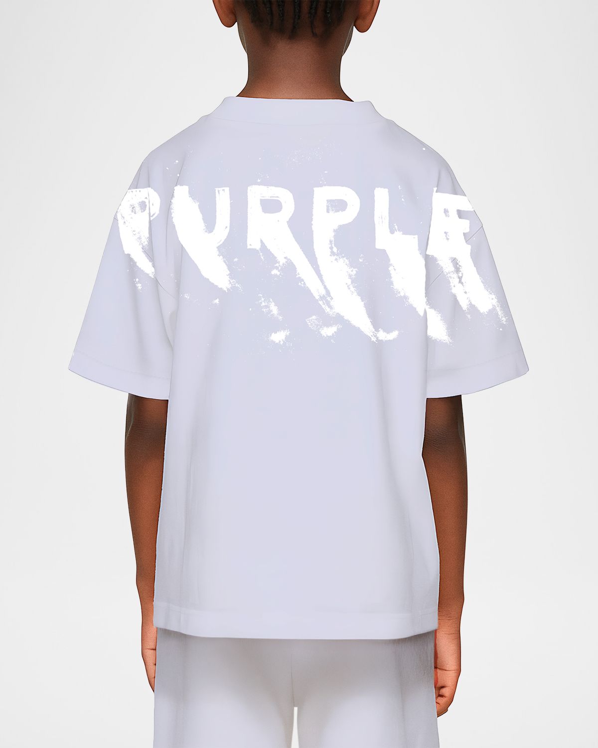 PURPLE Boy 's Short-Sleeved Cotton Jersey T-Shirt, Size 4-12