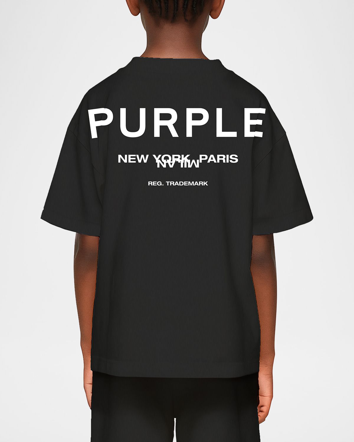 PURPLE Boy 's Logo-Print Cotton Jersey T-Shirt, Size 4-12