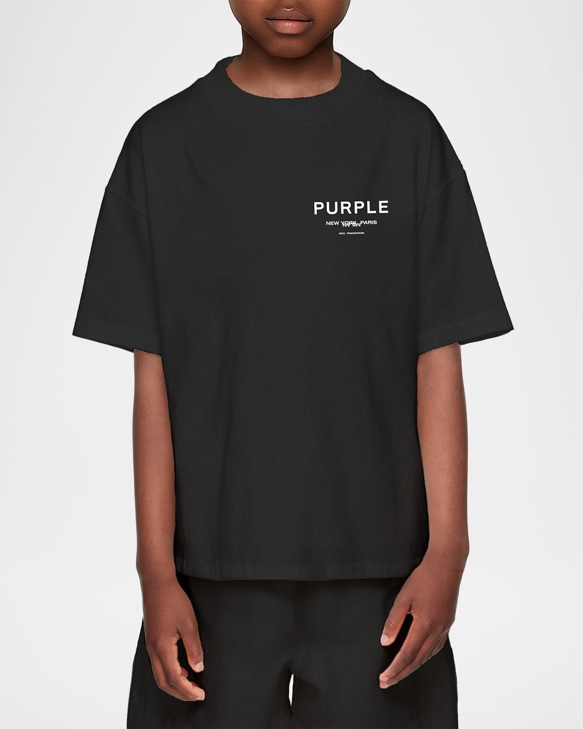 PURPLE Boy 's Logo-Print Cotton Jersey T-Shirt, Size 4-12