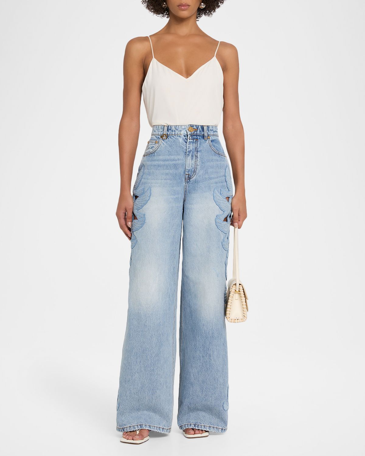 Zimmermann Alchemy Appliqué Relaxed Flare Jeans