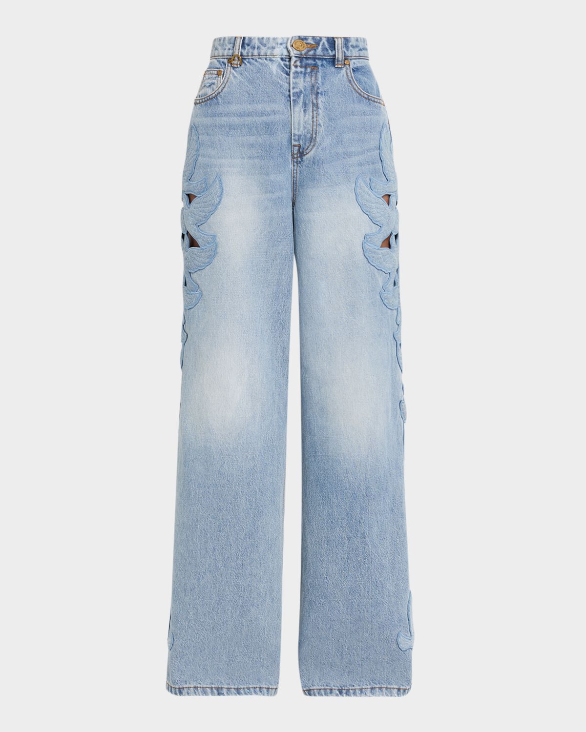 Zimmermann Alchemy Appliqué Relaxed Flare Jeans