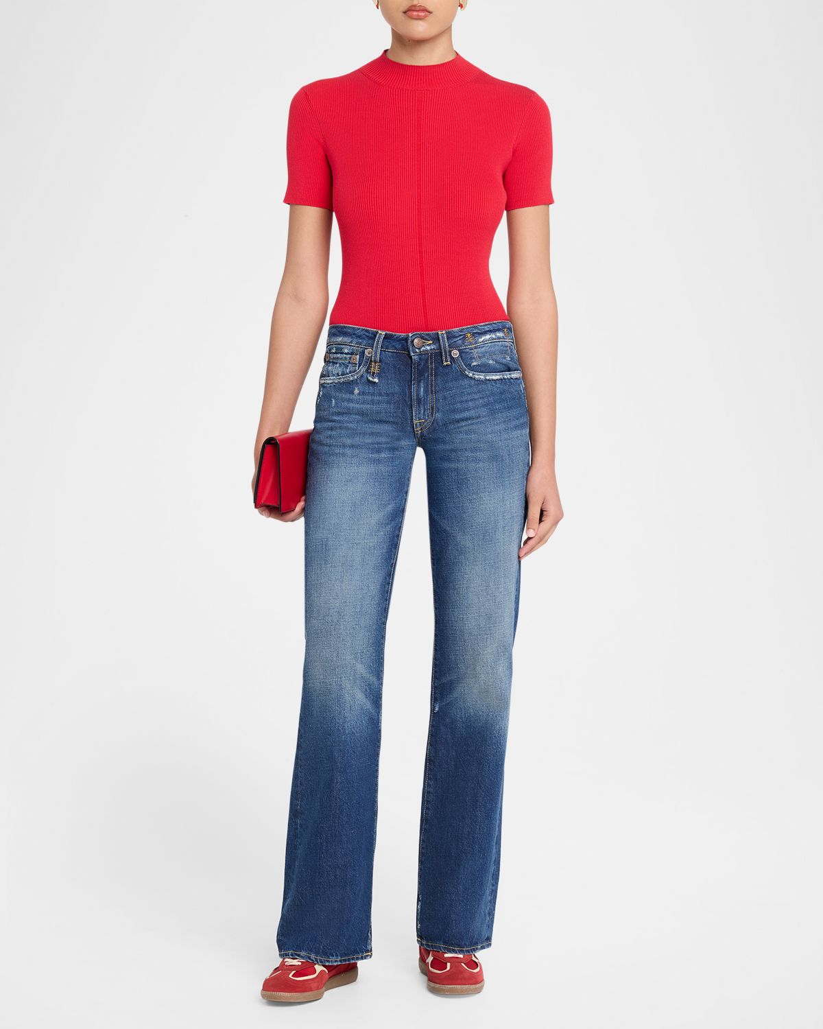 R13 Effie Low-Rise Relaxed Straight Jeans
