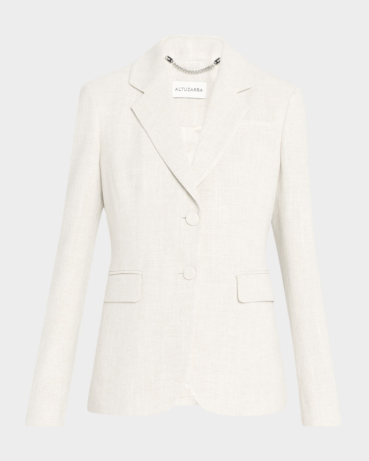 Altuzarra Fenice Slim Linen-Cotton Blazer