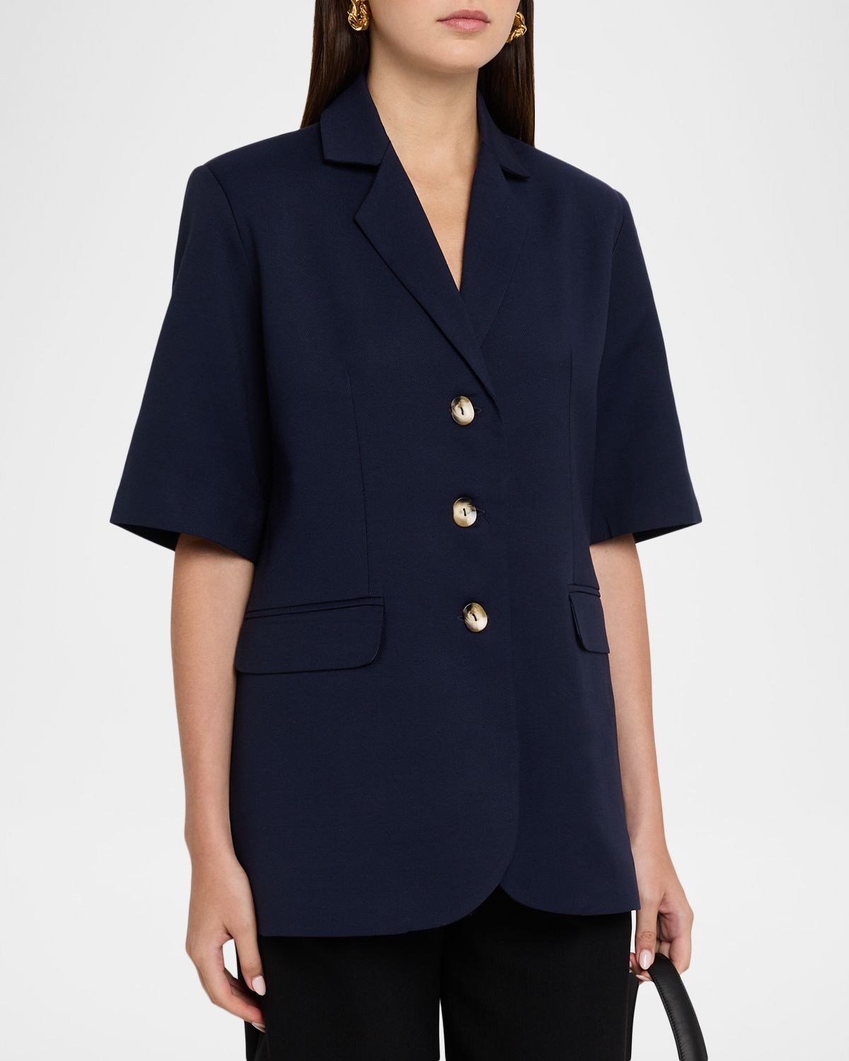 Akyn Studio Amelia Short-Sleeve Blazer | Thumbnail 4 Akyn Studio Amelia Short-Sleeve Blazer | Thumbnail 4