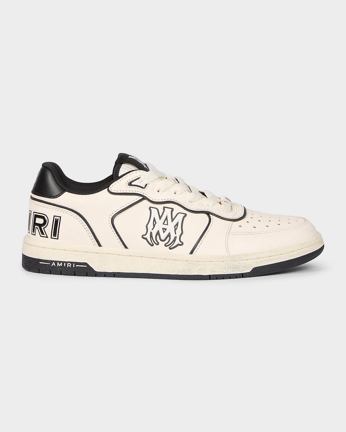 Amiri Men 's Newport Two-Tone Leather Low-Top Sneakers