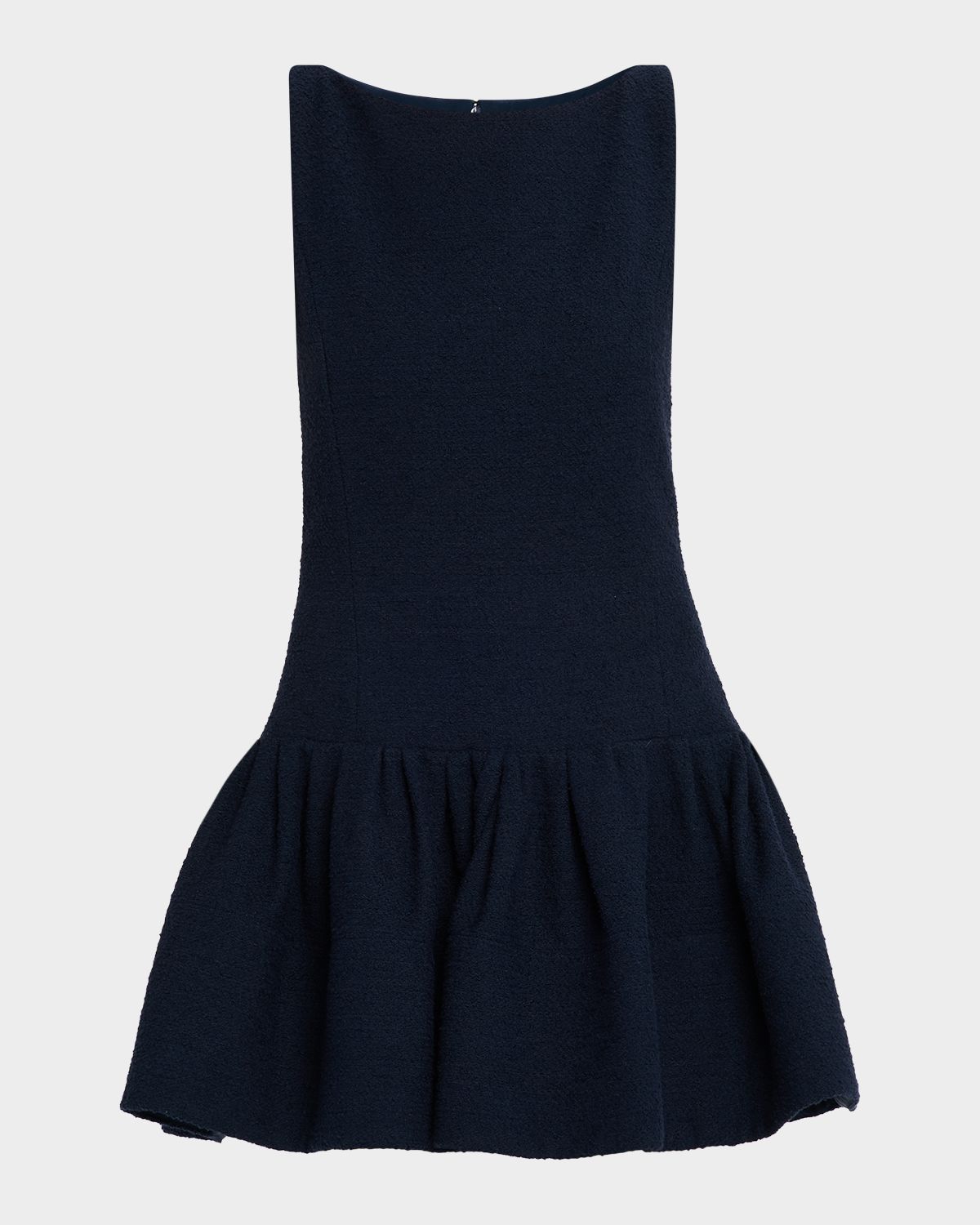 Oscar de la Renta Sleeveless Tweed Mini Bubble Dress