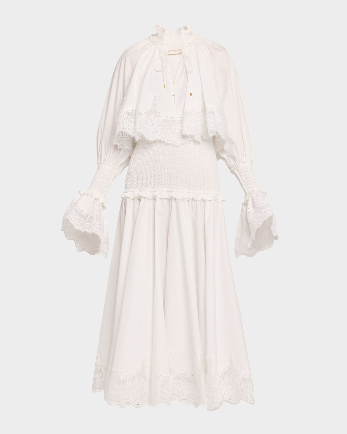 Zimmermann Alchemy Poplin Maxi Dress