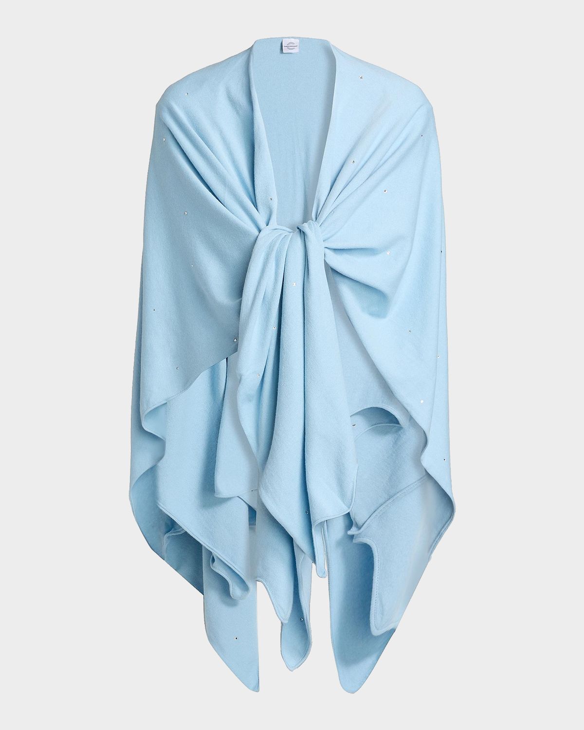 Carolyn Rowan Cotton Cashmere Crystal-Embellished Ruana