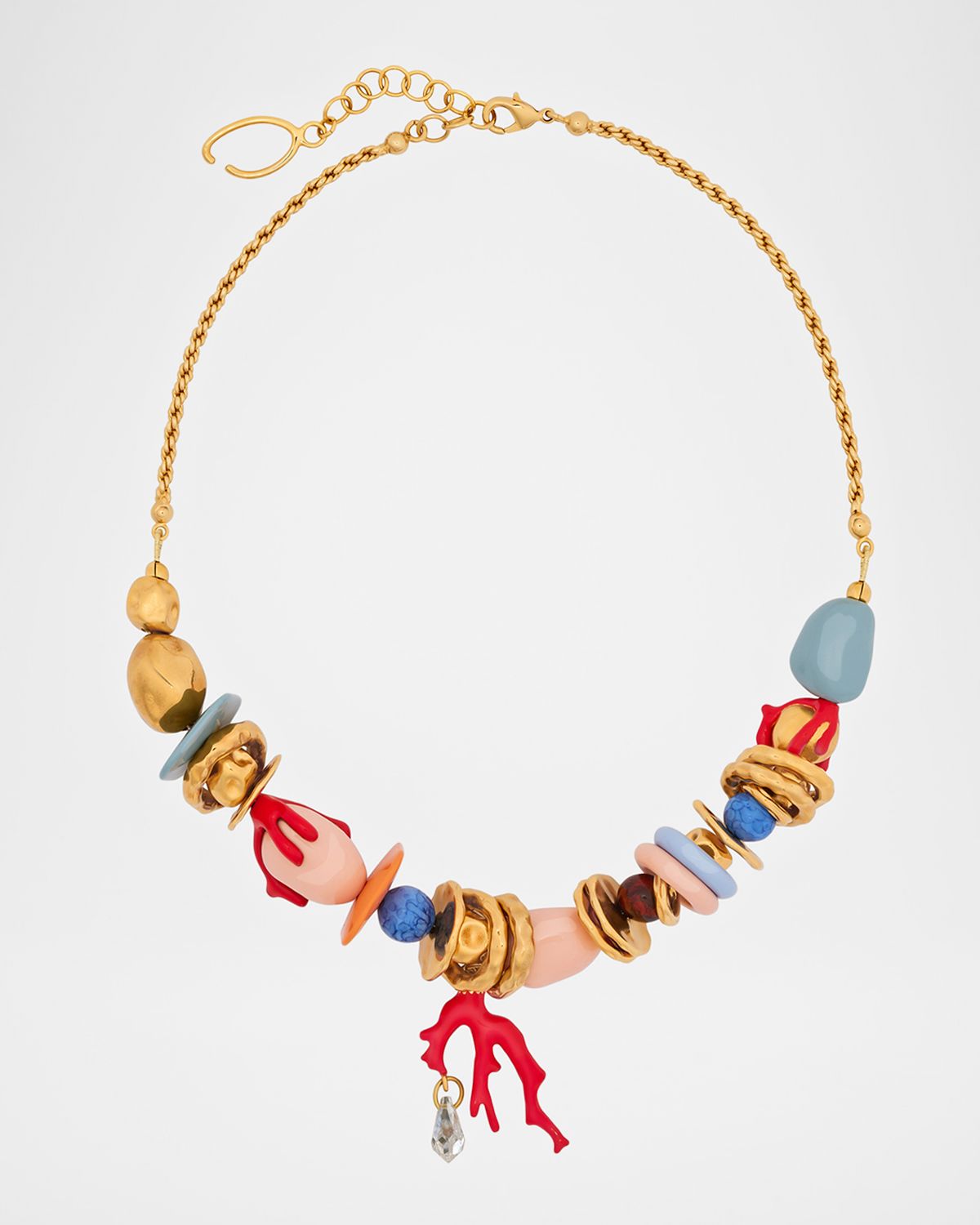 Oscar de la Renta Sea Glass Statement Necklace