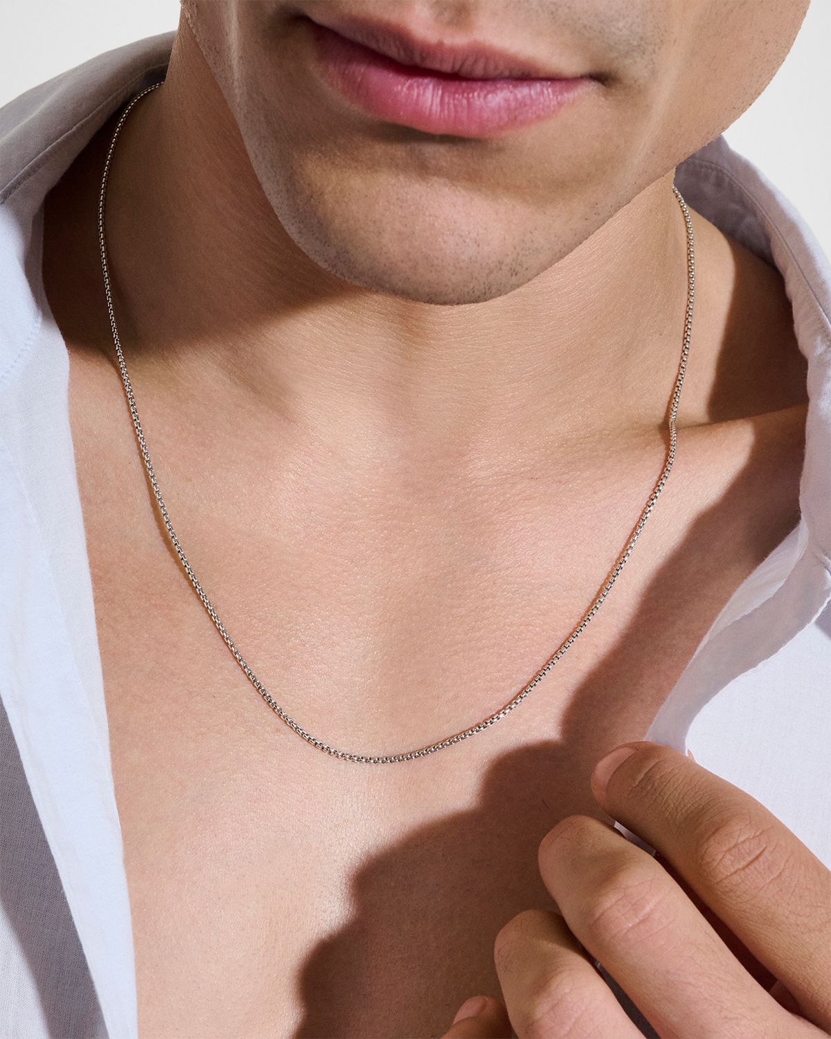 John Hardy Men 's Sterling Silver Curb Chain Necklace, 1.6mm