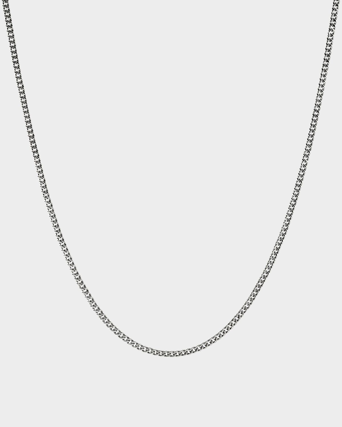 John Hardy Men 's Sterling Silver Curb Chain Necklace, 2.1mm