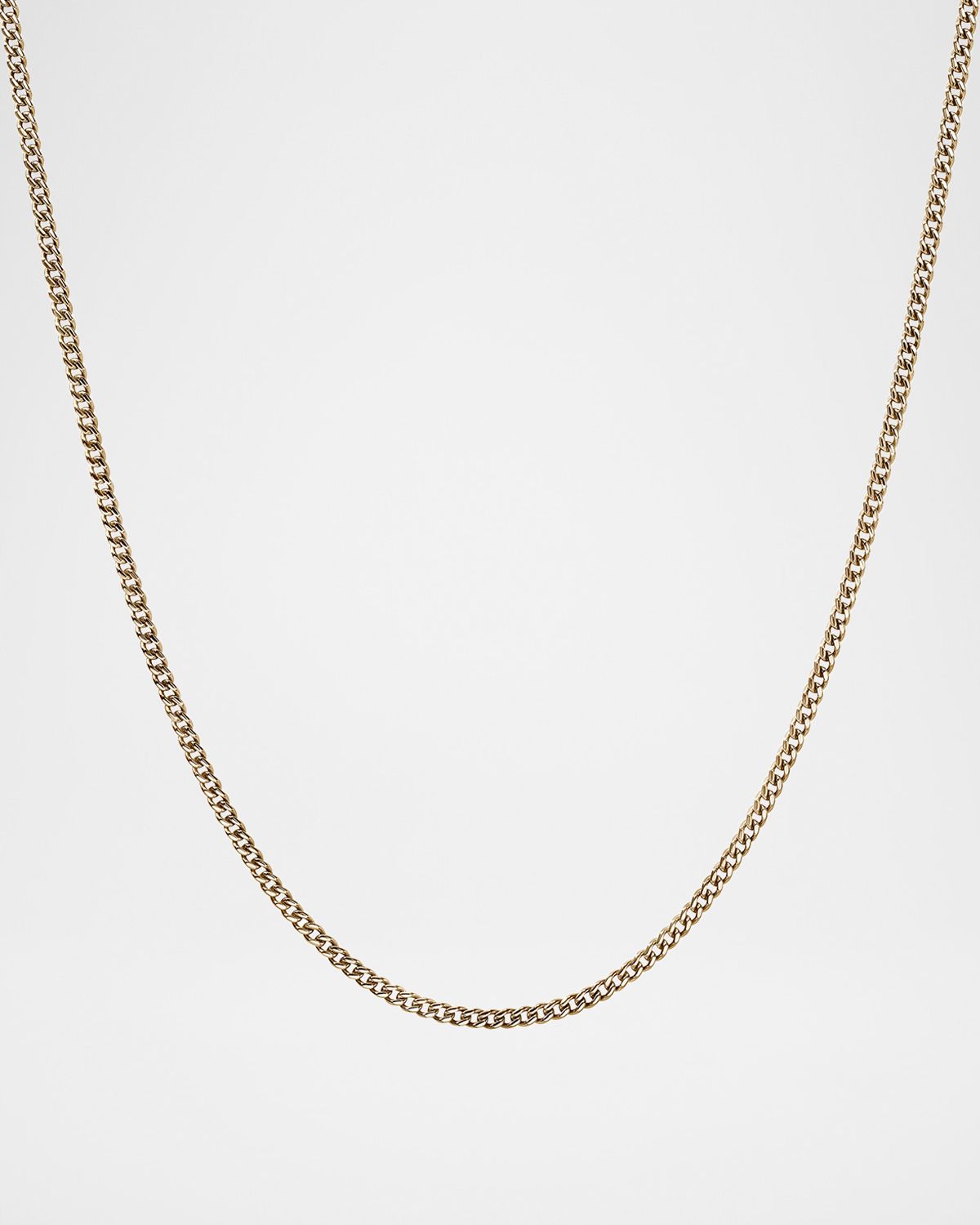 John Hardy Men 's 14K Yellow Gold Curb Chain Necklace, 2.1mm