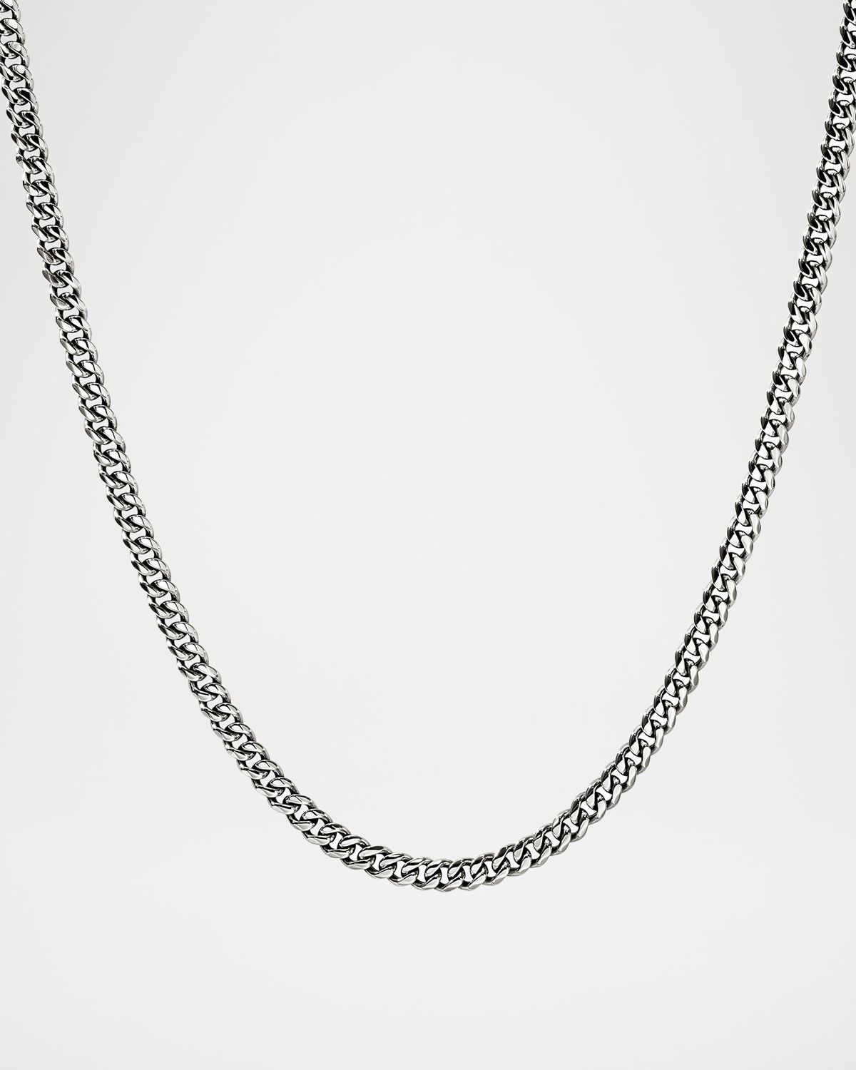John Hardy Men 's Sterling Silver Curb Chain Necklace, 3.9mm