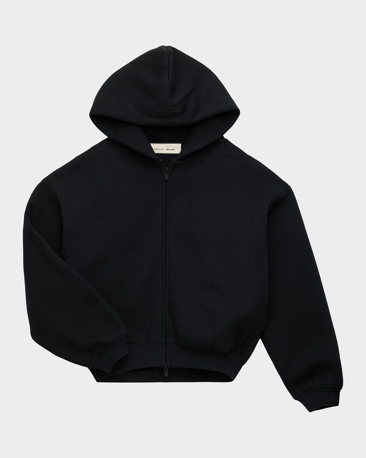 Fear of God Essentials Kid 's Logo Full-Zip Hoodie, Size 2-12 | Thumbnail 4 Fear of God Essentials Kid 's Logo Full-Zip Hoodie, Size 2-12 | Thumbnail 4