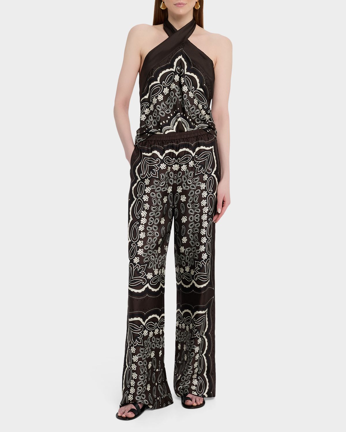 Nili Lotan Morgan Silk Pants | Thumbnail 5 Nili Lotan Morgan Silk Pants | Thumbnail 5