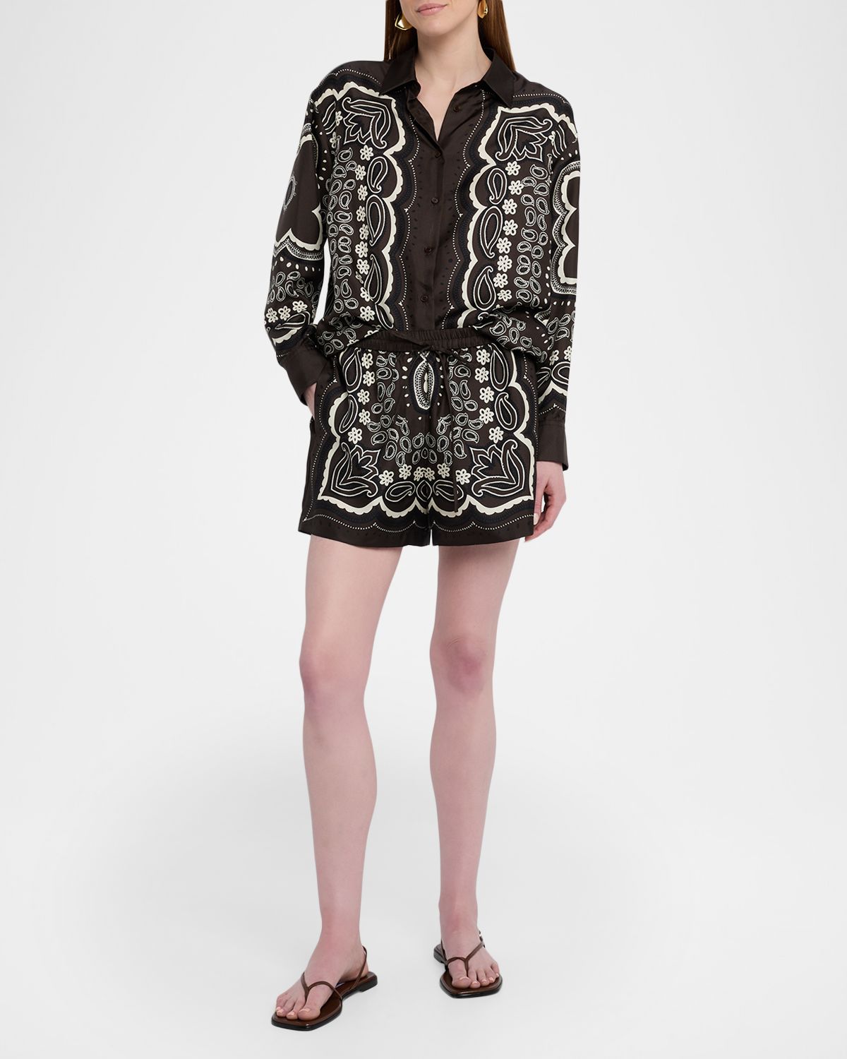 Nili Lotan Alfie Silk Shirt | Thumbnail 5 Nili Lotan Alfie Silk Shirt | Thumbnail 5