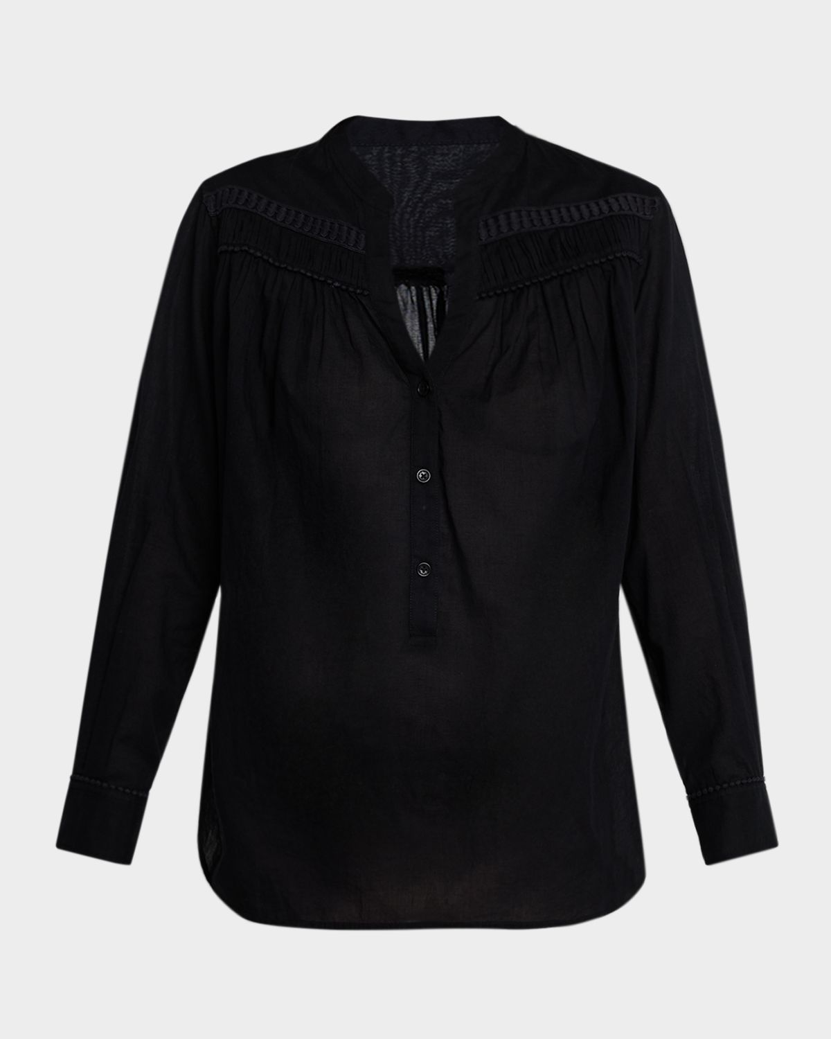 Nili Lotan Clarys Cotton Voile Top