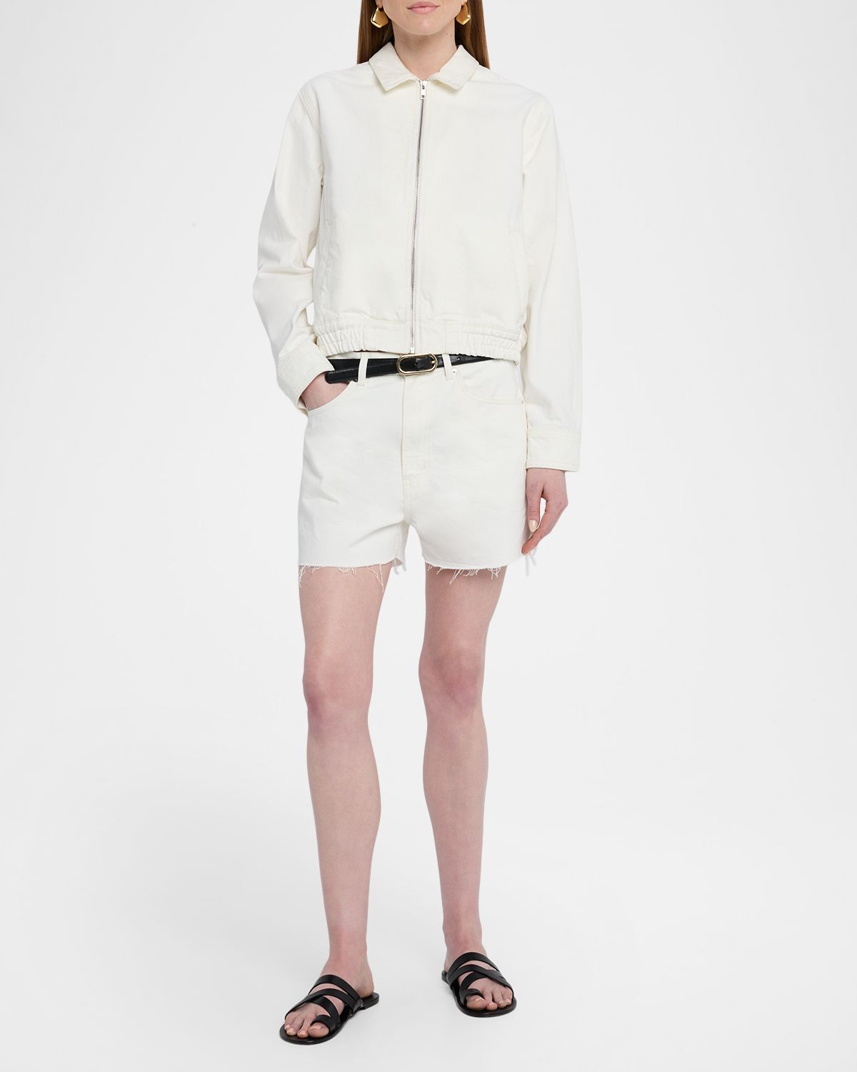 Nili Lotan Cobain Denim Shorts