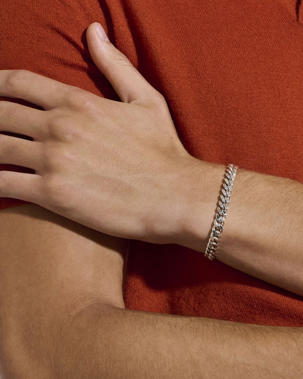 John Hardy Men 's Sterling Silver Curb Chain Bracelet, 7mm