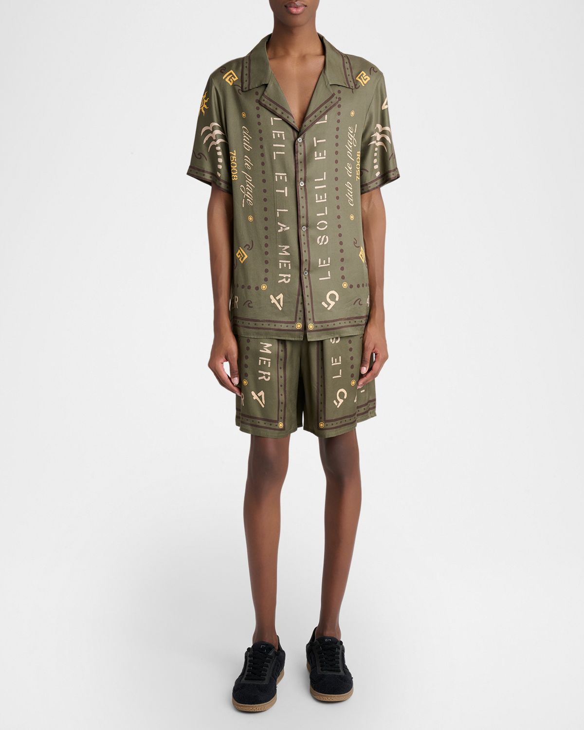 Balmain Men 's  Club 45 Short-Sleeve Shirt