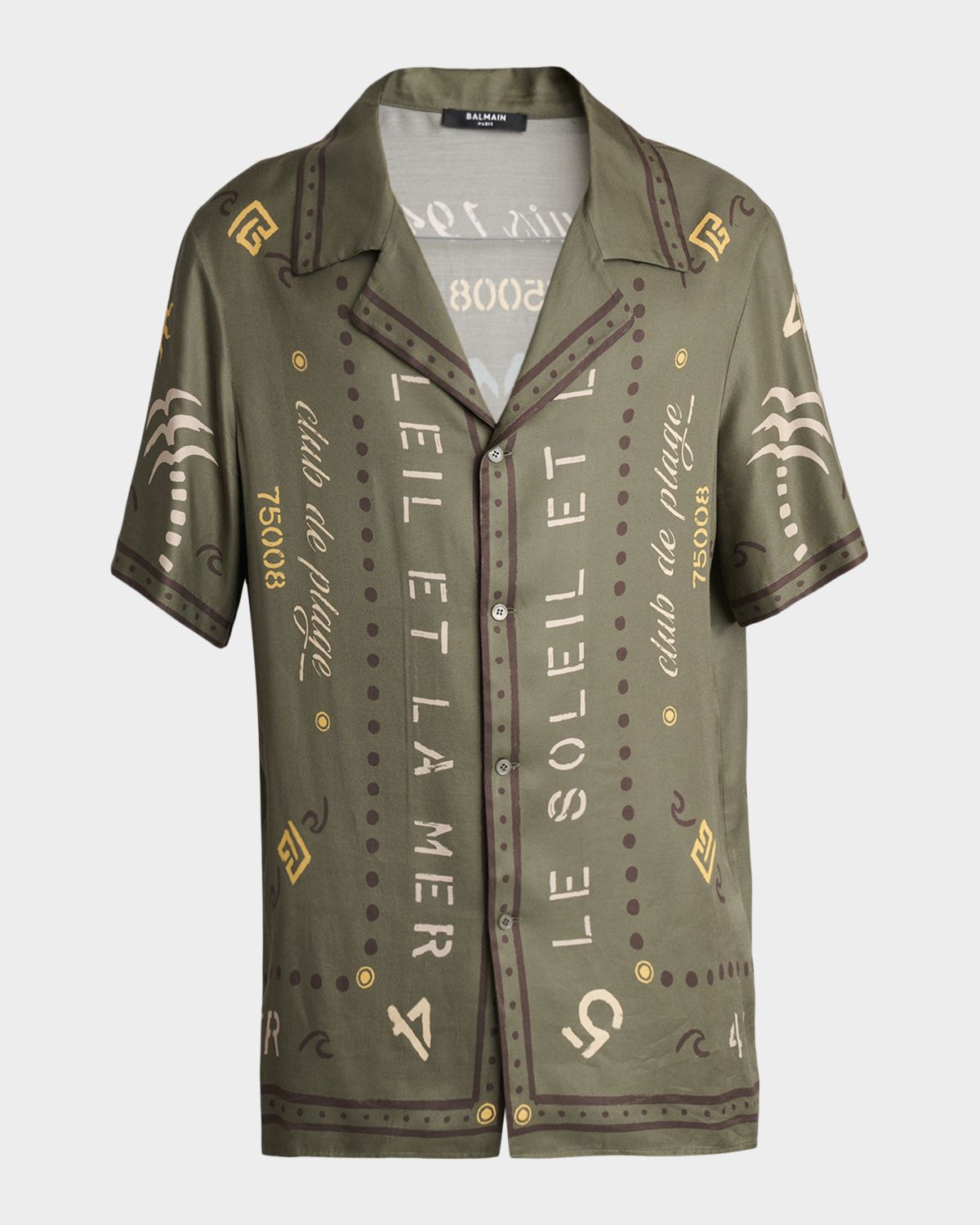 Balmain Men 's  Club 45 Short-Sleeve Shirt