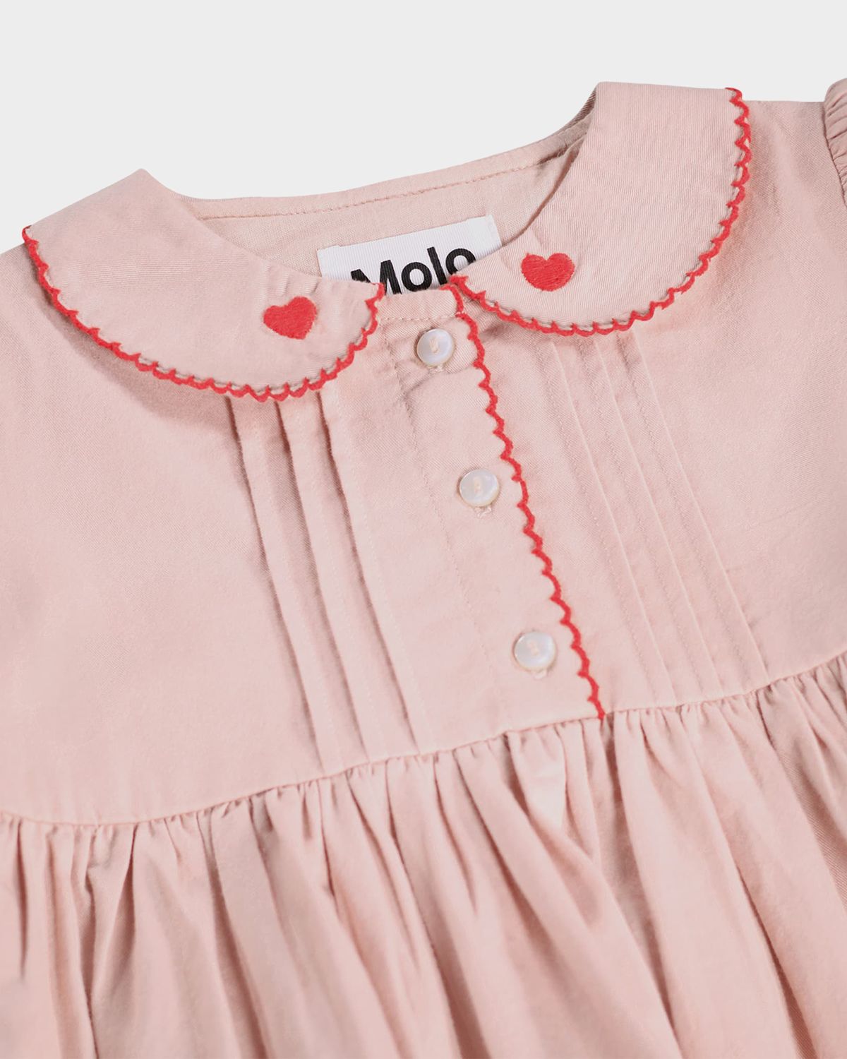 Molo Girl 's Charlette Long-Sleeve Embroidered Cotton Dress, Size 3M-4 | Thumbnail 3 Molo Girl 's Charlette Long-Sleeve Embroidered Cotton Dress, Size 3M-4 | Thumbnail 3