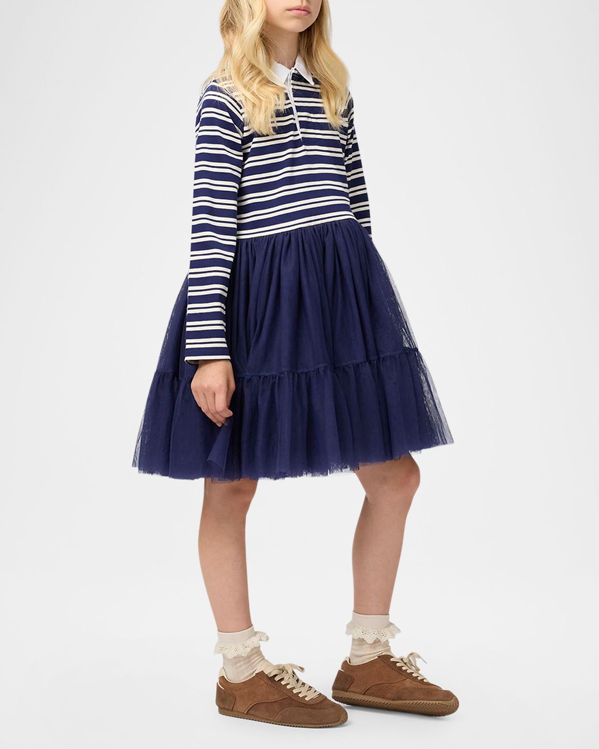 Molo Girl 's Cyanne Long-Sleeve Combo Dress, Size 7-12 | Thumbnail 5 Molo Girl 's Cyanne Long-Sleeve Combo Dress, Size 7-12 | Thumbnail 5