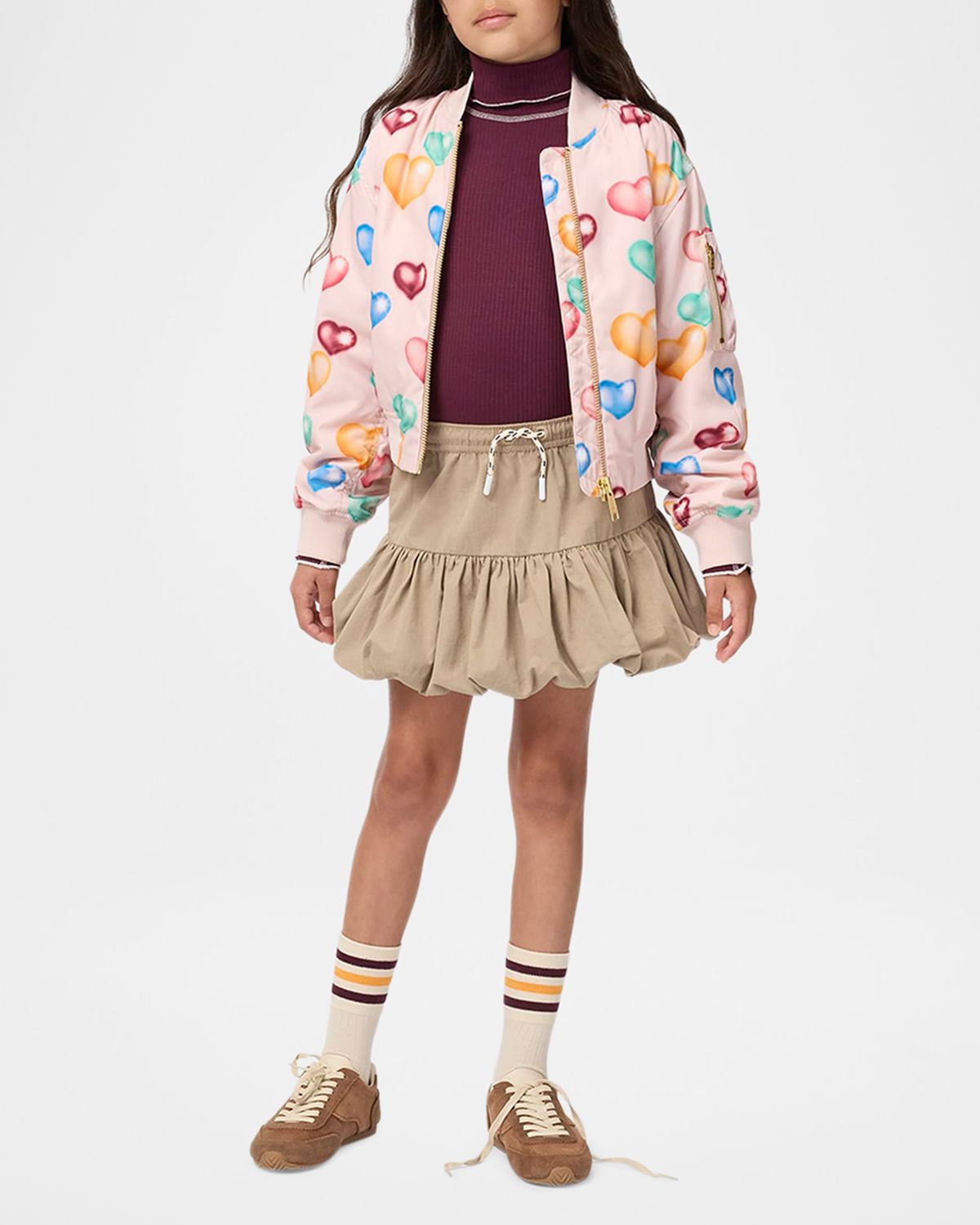 Molo Girl 's Britta Bubble Mini Skirt, Size 7-16 | Thumbnail 5 Molo Girl 's Britta Bubble Mini Skirt, Size 7-16 | Thumbnail 5