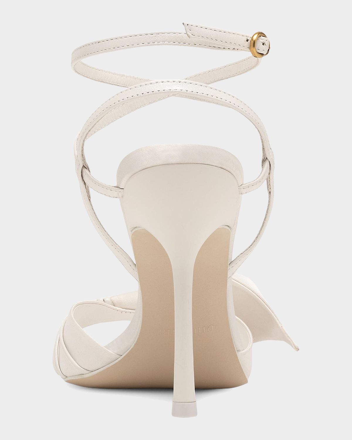 Cult Gaia 100mm Carly Satin Ankle-Strap Sandals