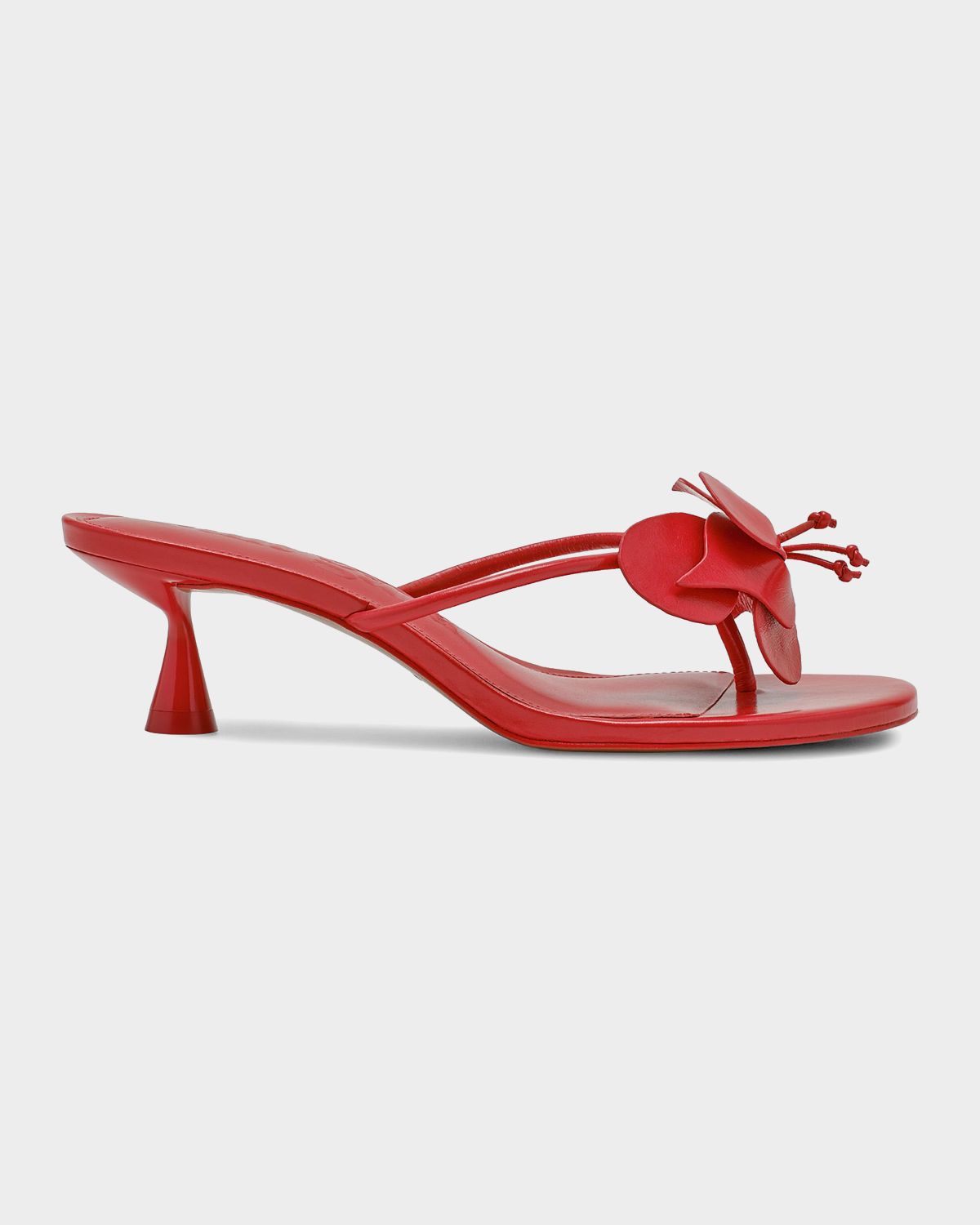 Cult Gaia 50mm Addison Leather Thong Sandals