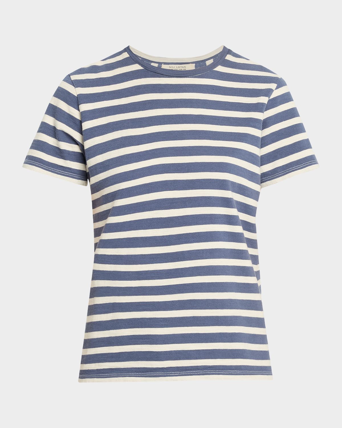 Nili Lotan Lana Striped Short-Sleeve T-Shirt | Thumbnail 6 Nili Lotan Lana Striped Short-Sleeve T-Shirt | Thumbnail 6